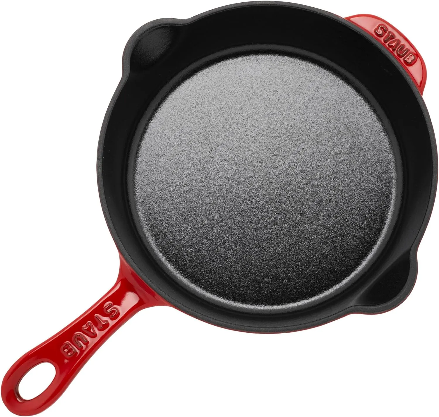 STAUB Fry Pans Cast Iron 8.5-inch Traditional Deep Skillet-Cherry