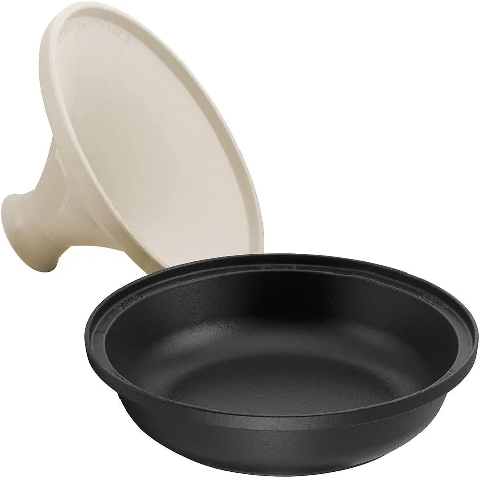 Staub Speciality 40509-395 Tajin Pot, Ivory, 11.0 inches (28 cm), Cast Iron, Enameled Pot, Induction Compatible, Japanese Product