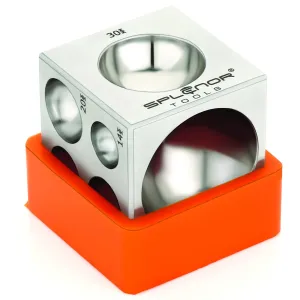 Steel Dapping Doming Block - for Jewelry Making - Metal Forming Tool - Shaping Die