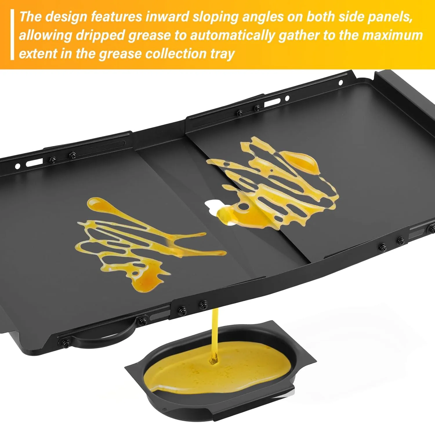 Suranew Grease Tray Replacement for Dyna Glo & Dyna-Glo Grill Parts - Universal Drip Pan for 4/5 Burner Gas Grills (Nexgrill, Expert Grill, Kenmore, 24"-30") | Rustproof Iron