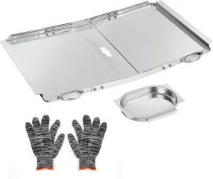 Suranew Grease Tray Replacement for Dyna Glo, Dynaglo, Nexgrill & Expert Grill Parts - Universal Drip Pan with Catch Pan for 4/5 Burner Gas Grills (Kenmore, BHG, 24"-30") Corrosion-Resistant