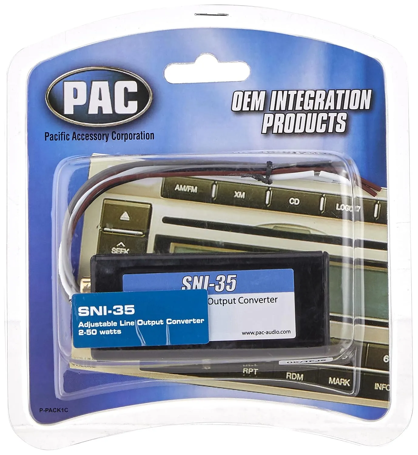 Surge Series Amplifier Installation Wiring Kit - 4 Gauge Installer Amp Kit & PAC SNI-35 Variable LOC Line Out Converter