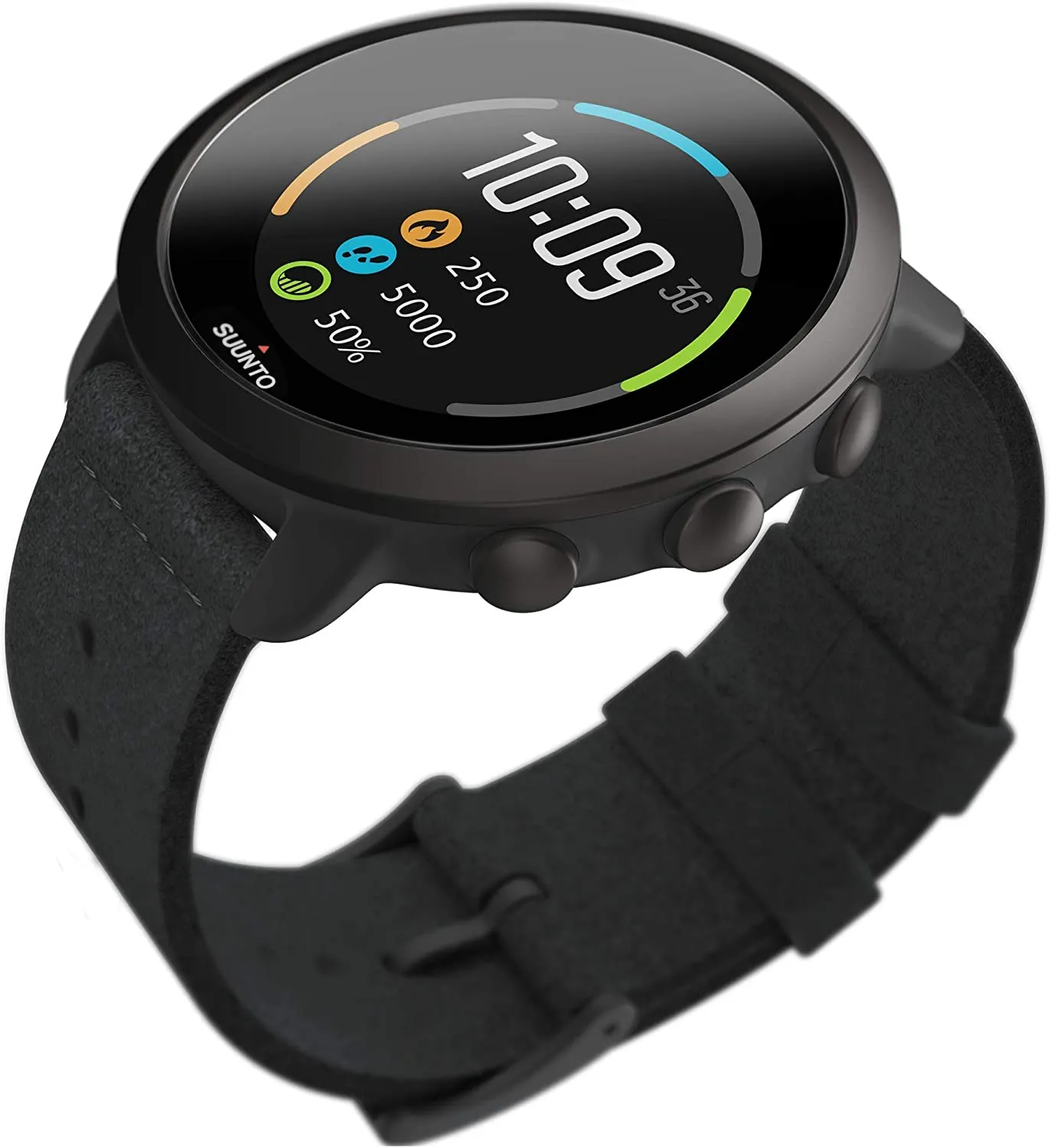 SUUNTO 3 All Black Durable Sports GPS Watch with Adaptive Training Guidance