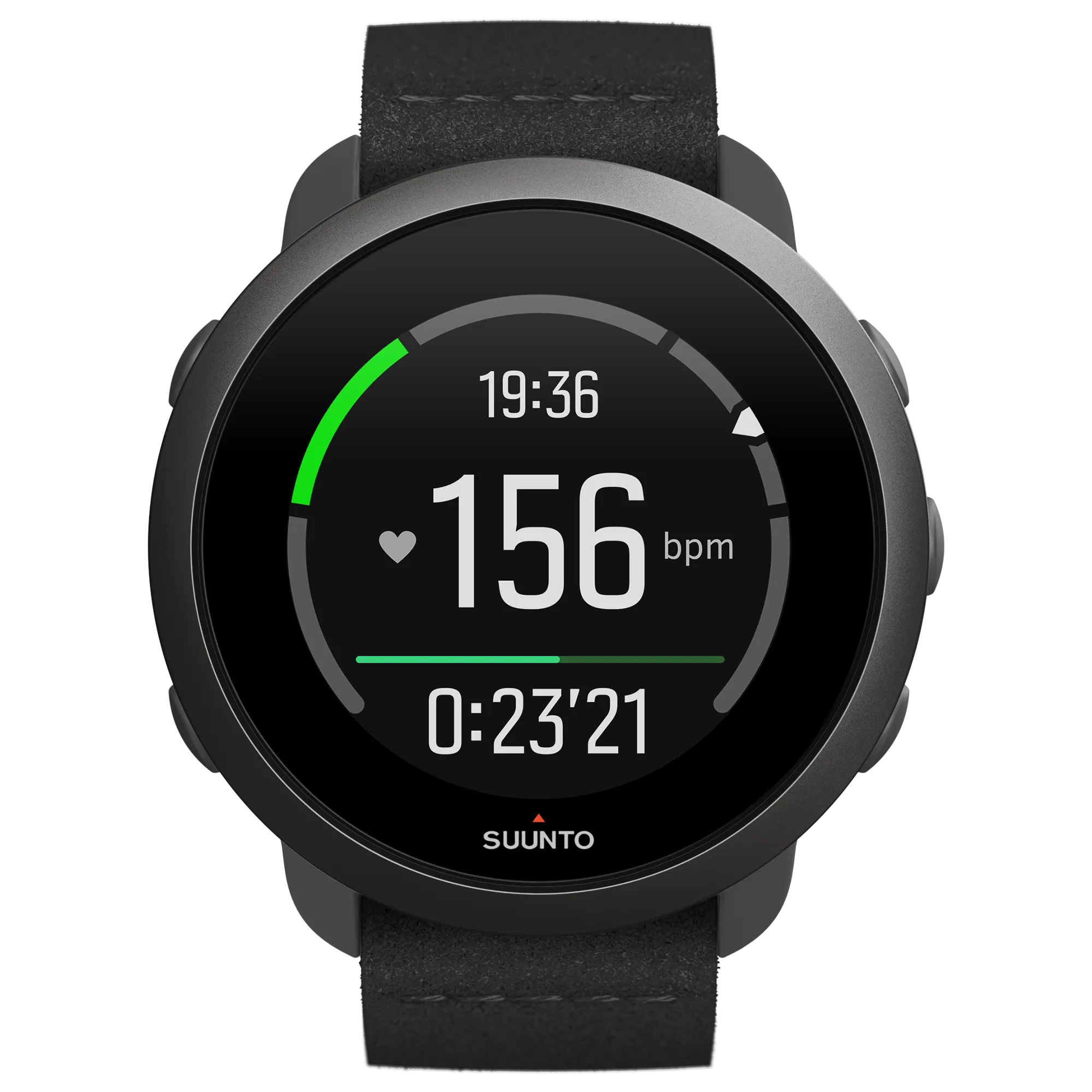 Suunto 3 Multisport Watch with Heart Rate Monitor, All Black with Wearable4U Power Pack Bundle