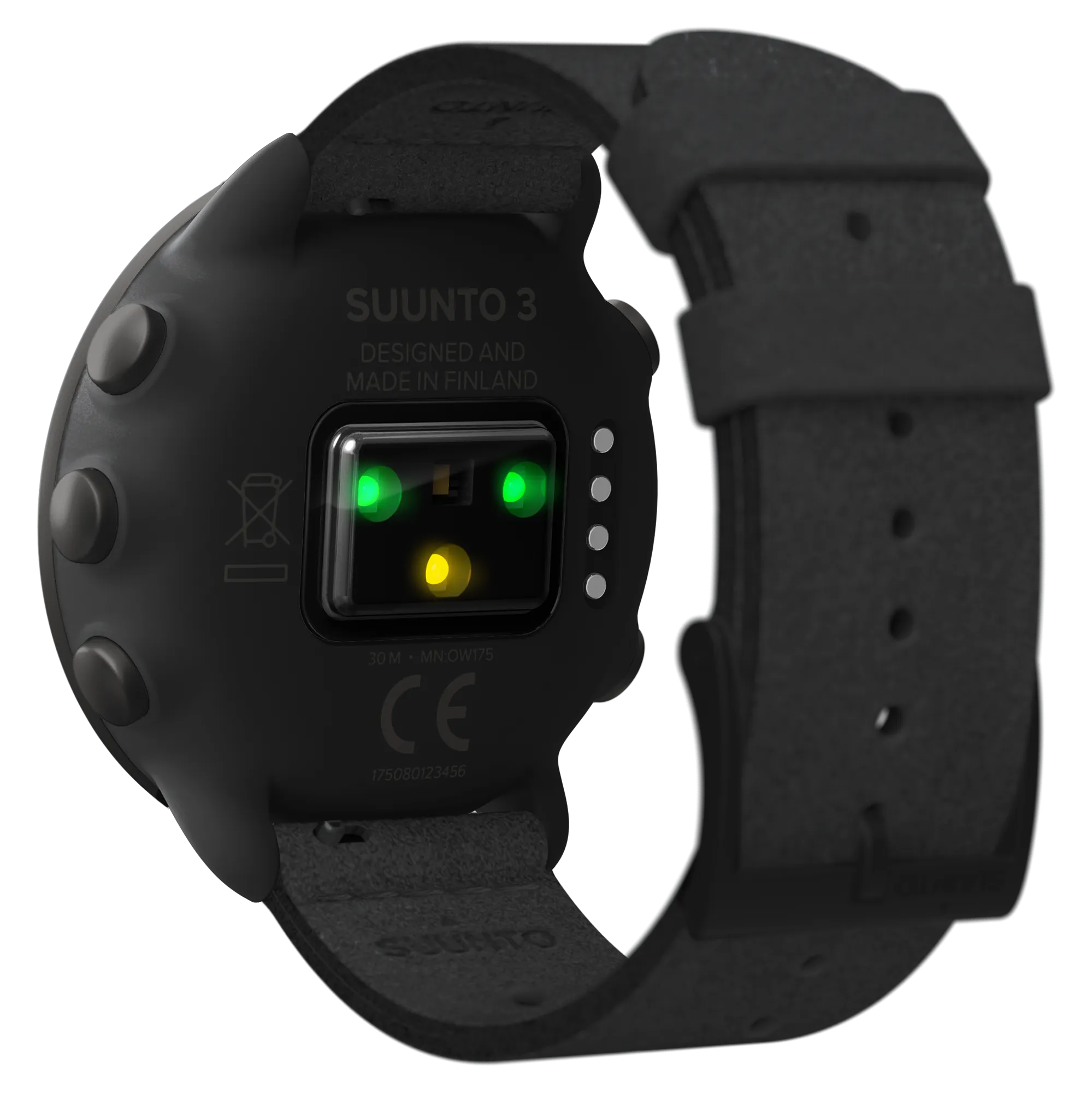Suunto 3 Multisport Watch with Heart Rate Monitor, All Black with Wearable4U Power Pack Bundle