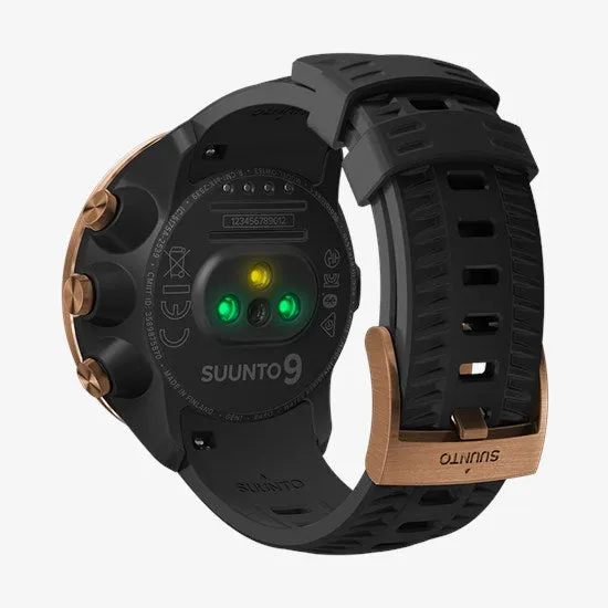 Suunto 9 Baro Durable Multisport GPS Watch with Barometric Altitude and Wearable4U Power Pack Bundle (Copper KAV)