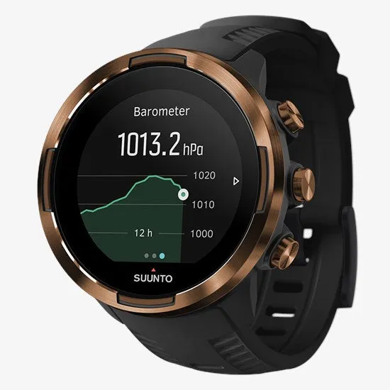 Suunto 9 Baro Durable Multisport GPS Watch with Barometric Altitude and Wearable4U Power Pack Bundle (Copper KAV)