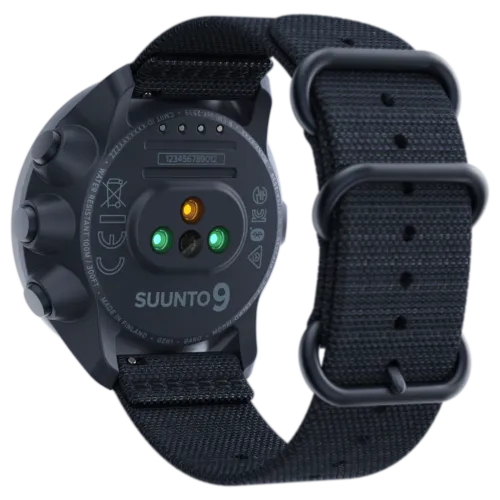 SUUNTO 9 Baro Multisport GPS Smartwatch, Granite Blue/Titanium with Wearable4U Power Bank Bundle