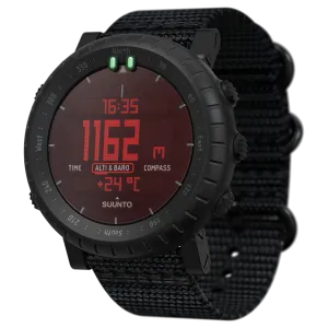 Suunto CORE Alpha Stealth Smartwatch Black with Compass and Altimeter and Barometer