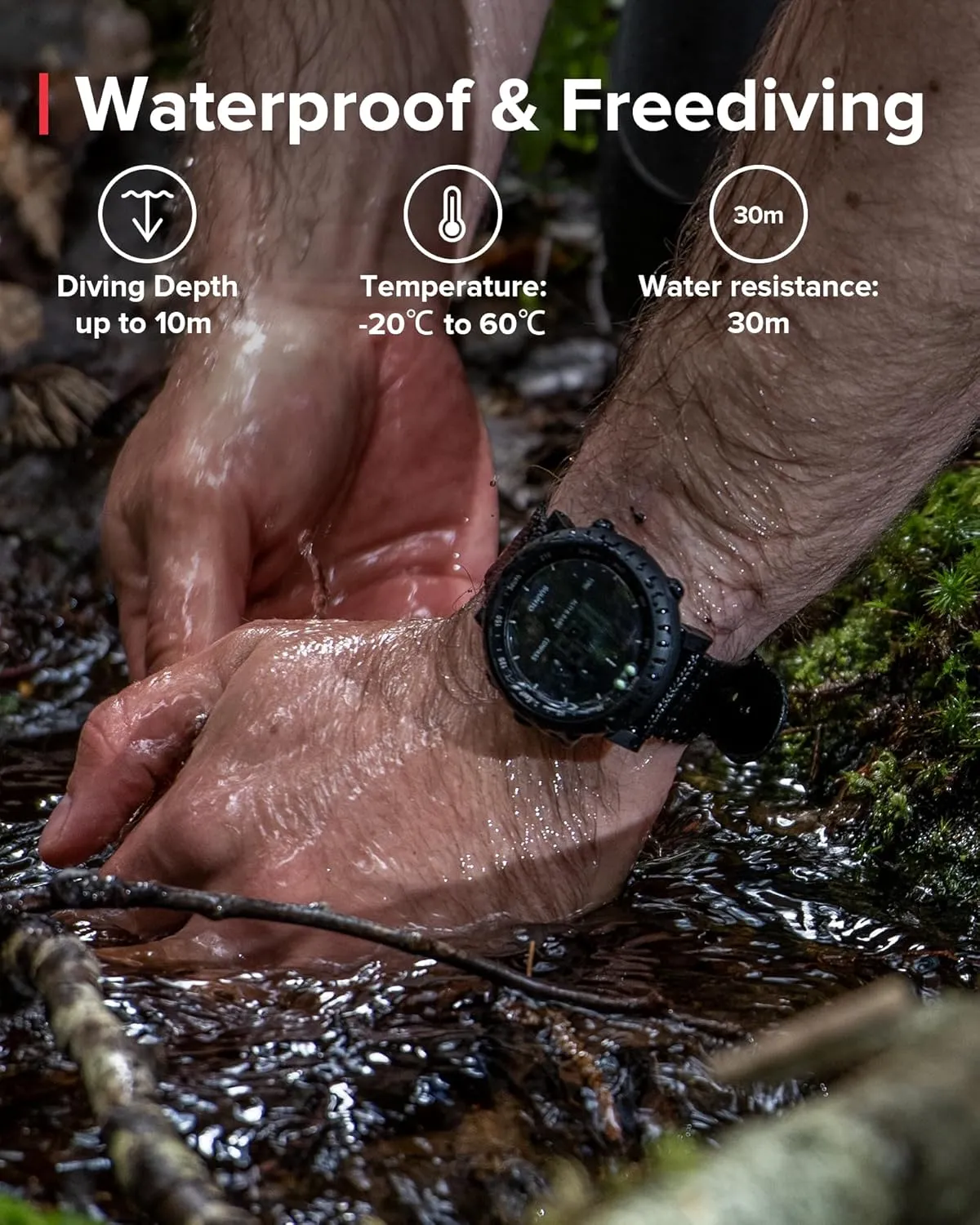 SUUNTO Core Sports Watch, Classic Outdoor Adventure Watch with Altimeter, Barometer & Compass, Dual-time Sunrise & Sunset Display, Temperature & Storm Alarm for Hiking, Mountain Use