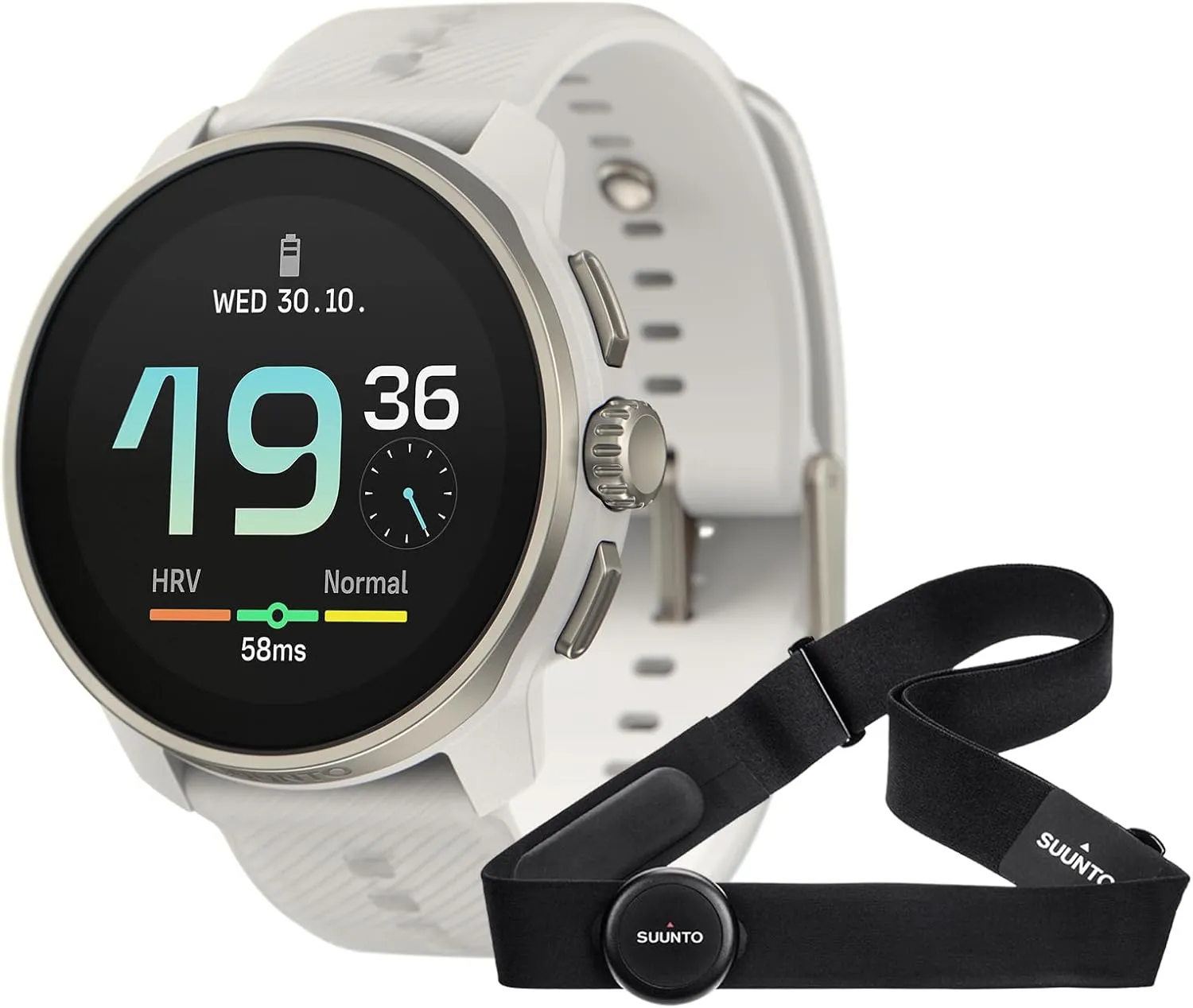 SUUNTO Race S Powder Gray & Heart Rate Belt