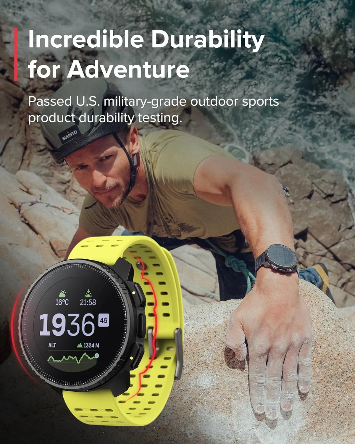 SUUNTO Vertical GPS Sports Watch, Premium Multisports Watch w/1.4 inch Touchscreen & 95  Training Workout Analysis, Heart Rate & Sleep Tracking, 60-Day Battery Life, Dual-GNSS, Free Offline Maps, Lime