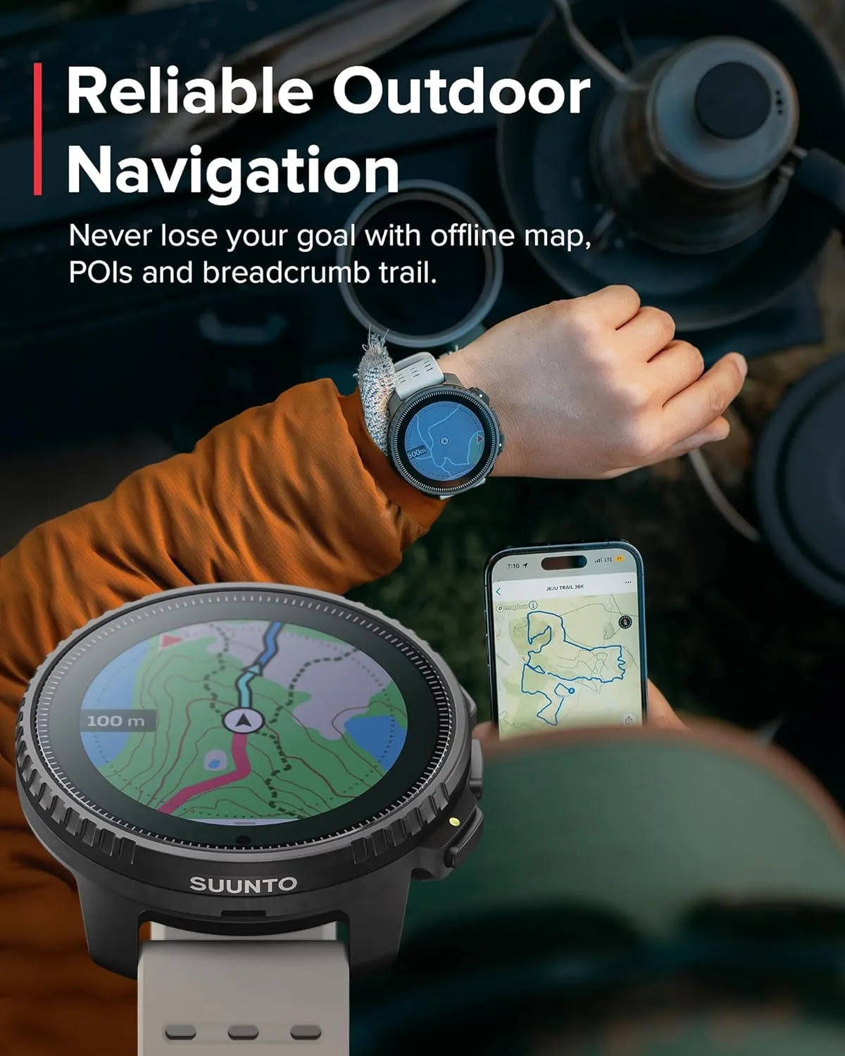 SUUNTO Vertical GPS Sports Watch, Premium Multisports Watch w/1.4 inch Touchscreen & 95  Training Workout Analysis, Heart Rate & Sleep Tracking, 60-Day Battery Life, Dual-GNSS, Free Offline Maps, Sand