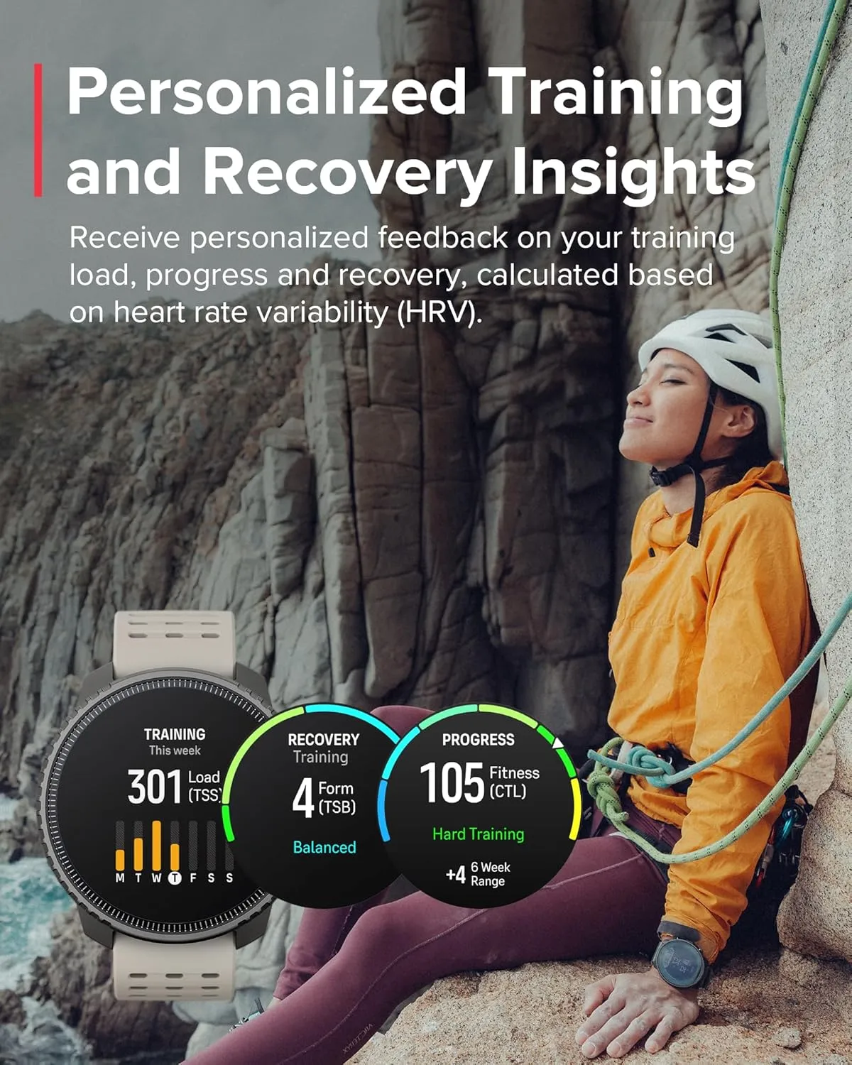 SUUNTO Vertical GPS Sports Watch, Premium Multisports Watch w/1.4 inch Touchscreen & 95  Training Workout Analysis, Heart Rate & Sleep Tracking, 60-Day Battery Life, Dual-GNSS, Free Offline Maps, Sand