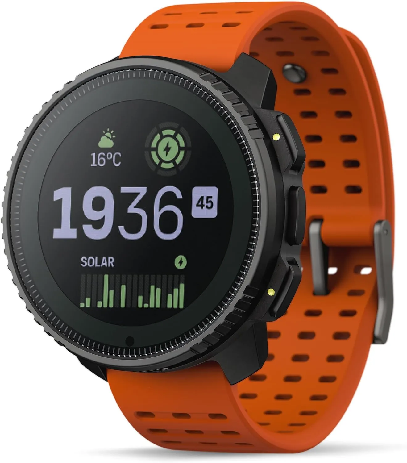 SUUNTO Vertical Solar GPS Adventure Watch, Premium Multisport Watch w/1.4 inch Touchscreen, Free Global Offline Maps, 60-Day Battery Life, Training Records, Heart Rate & Sleep Tracking, Steel Canyon