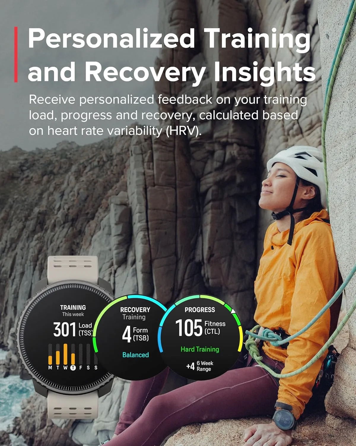 SUUNTO Vertical Solar GPS Watch, Premium Multisport Watch w/60-Day Battery Life, 1.4 inch Large Touchscreen, Heart Rate & Sleep Tracking, Dual-GNSS Navigation, Free Global Offline Map, Ti Sand