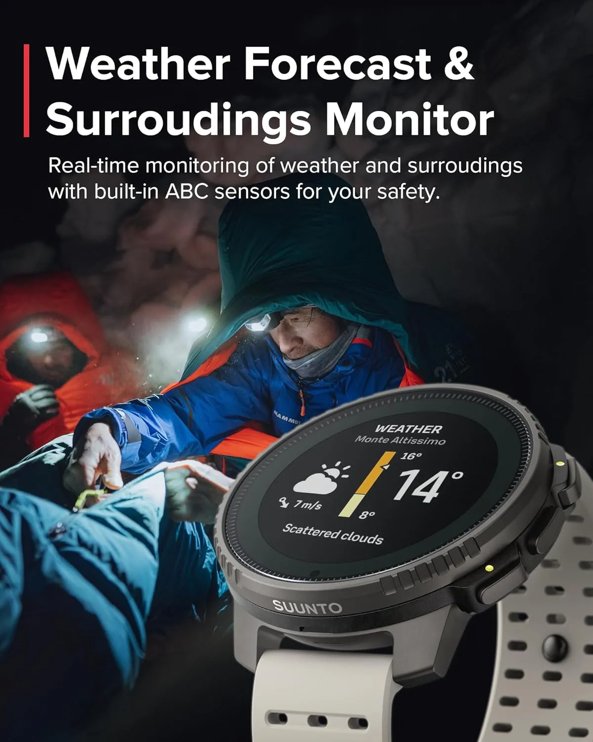 SUUNTO Vertical Solar GPS Watch, Premium Multisport Watch w/60-Day Battery Life, 1.4 inch Large Touchscreen, Heart Rate & Sleep Tracking, Dual-GNSS Navigation, Free Global Offline Map, Ti Sand