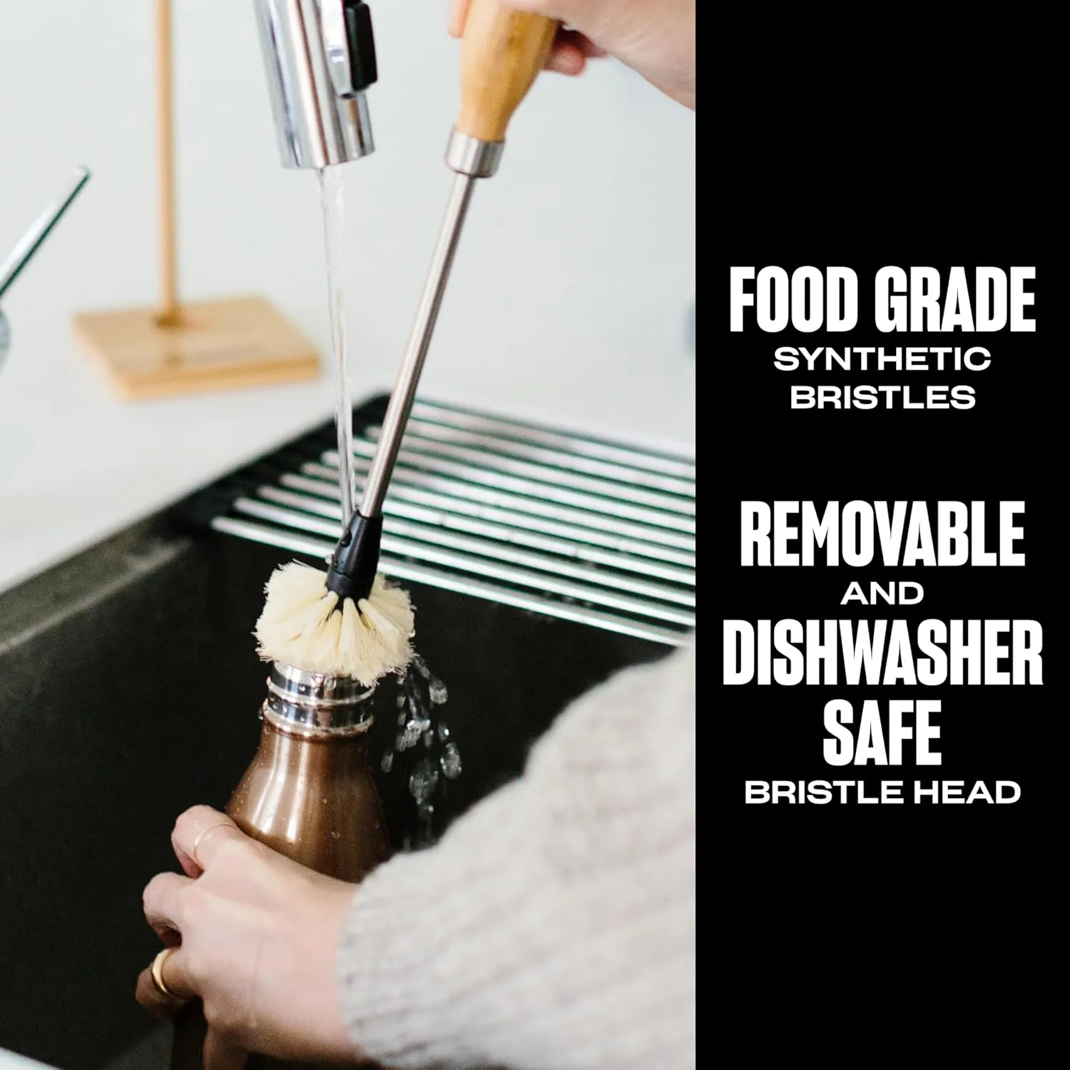 S'well Brush, One Size, Effortlessly Cleans Inside Of S'well Bottles And Containers