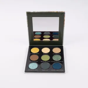 Sydney Grace Western Summer Eye Shadow Palette, 9 Pan, Greens, Blues, Yellows