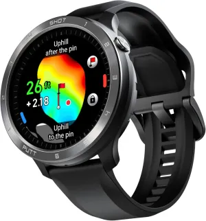 T11 PRO GPS Golf Watch AMOLED Display, Green Undulation, Subscription Free, 40k  Preinstalled Courses w/Shot Tracking, Practice Tempo Mode, Putt View, 1.3" OLED Touchscreen Plus V-A.I.