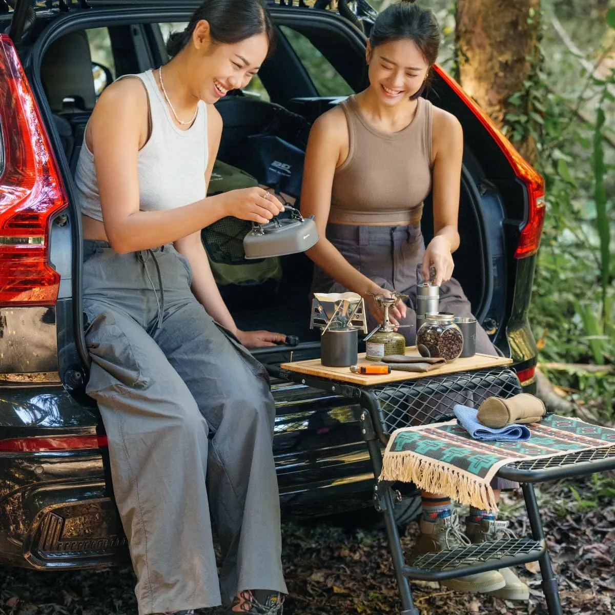 Table Extension Kit for 3D MAXpider Tire Step (6127A) - Includes Extension Table, Trunk Connector, Carry Bag, for Additional Space, Extra Convenience, Camping - Black (NO TIRE Step)