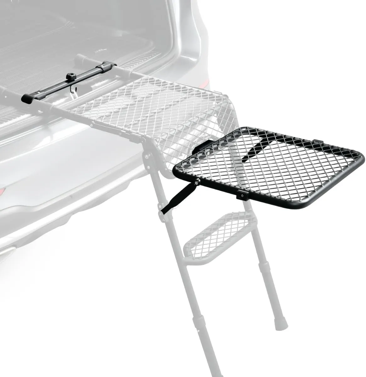 Table Extension Kit for 3D MAXpider Tire Step (6127A) - Includes Extension Table, Trunk Connector, Carry Bag, for Additional Space, Extra Convenience, Camping - Black (NO TIRE Step)