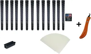 Tacki-Mac Midsize Pro Wrap Grip Kit   Utility Hook Blade (13 Grips, Grip Tape, vice clamp, Grip Removal Blade, Instructions)