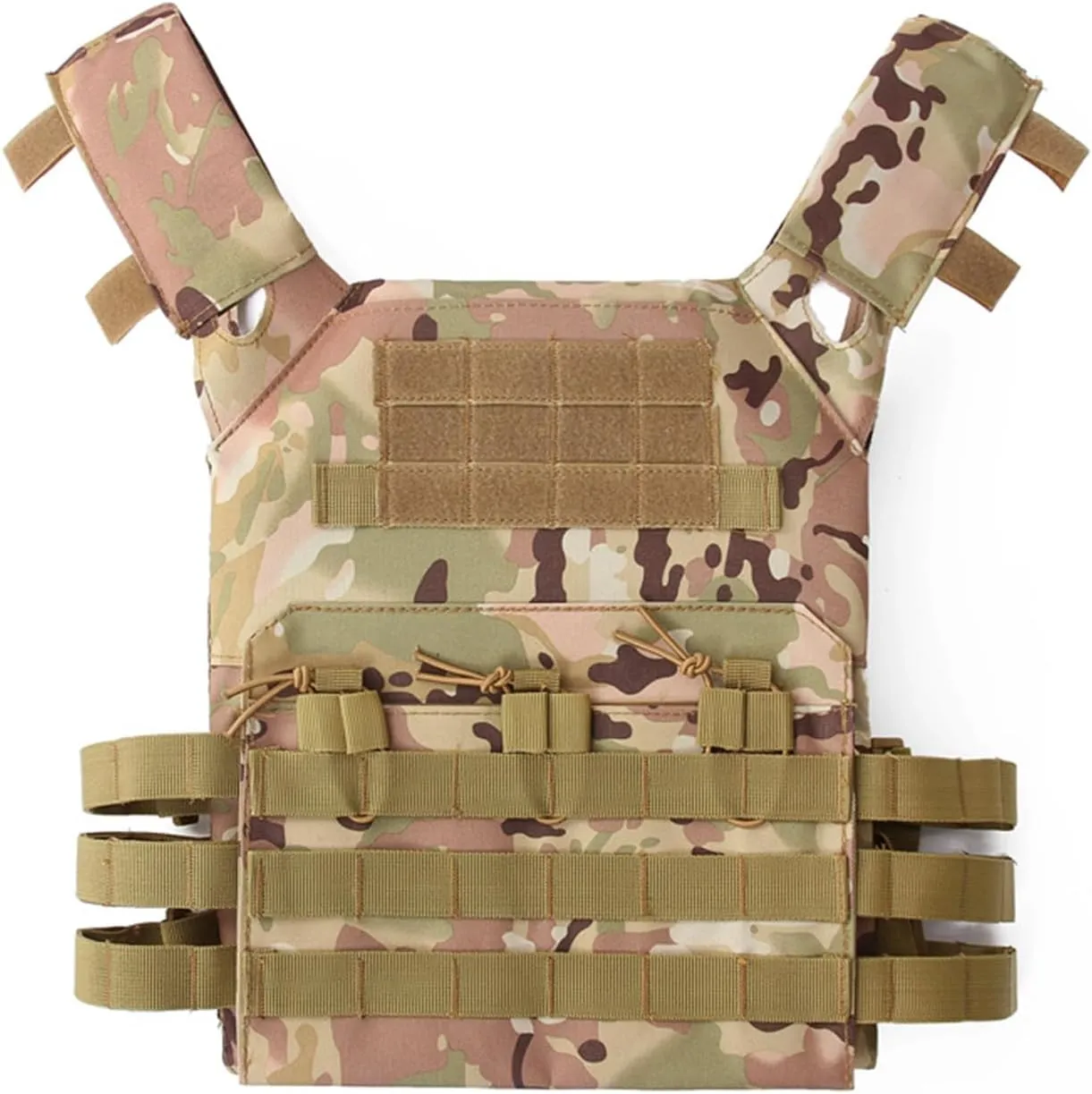 Tactical Airsoft Vest Molle Adjustable Lightweight Airsoft Vest Outdoor Paintball Training Cosplay Costumes