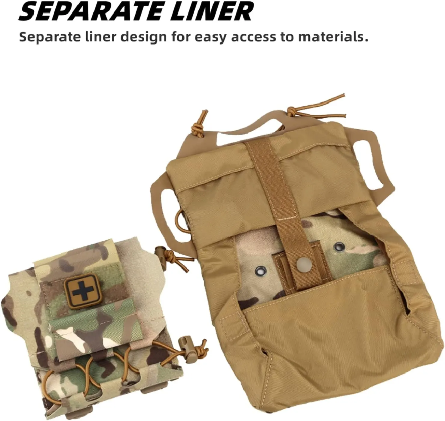 Tactical First Aid Kit Military Fan Field Medical Kit Medical Kit Field Survival Life-Saving Kit (Color : BP-87-BLK)