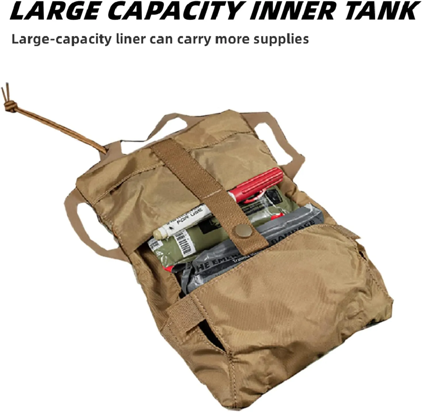 Tactical First Aid Kit Military Fan Field Medical Kit Medical Kit Field Survival Life-Saving Kit (Color : BP-87-BLK)