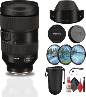 Tamron 35-150mm f/2-2.8 Di III VXD Lens (Nikon Z)   Protective Pouch   3-Piece Filter Kit   Lens Cap