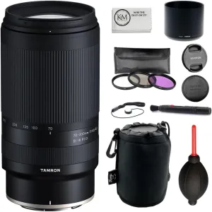 Tamron 70-300mm f/4.5-6.3 Di III RXD Telephoto Lens Compatible with Nikon Z Mount Bundled with Lens Pouch   Filter Set   Photo Starter Kit   Cleaning Cloth (5 Items)