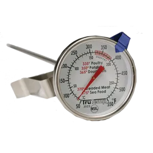 Taylor 3522FS Deep Fry Thermometer, 1-3/4" dial, 50° to 550°F (50° to 285° C) temperature range