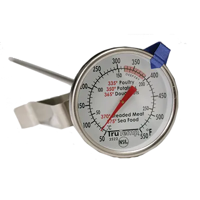 Taylor 3522FS Deep Fry Thermometer, 1-3/4" dial, 50° to 550°F (50° to 285° C) temperature range