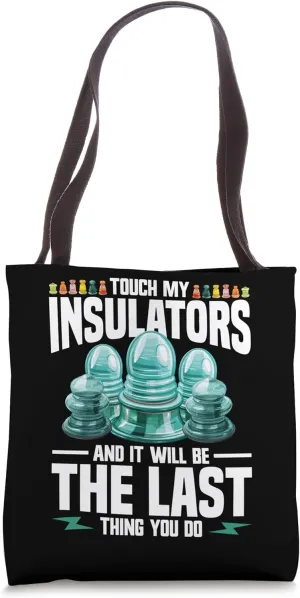 Telegraph Insulator Collection Glass Insulator Collector Tote Bag