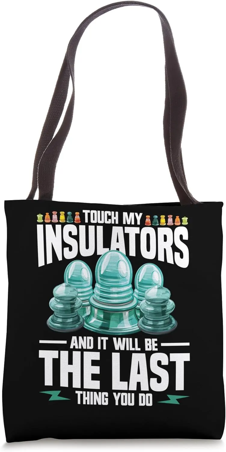 Telegraph Insulator Collection Glass Insulator Collector Tote Bag