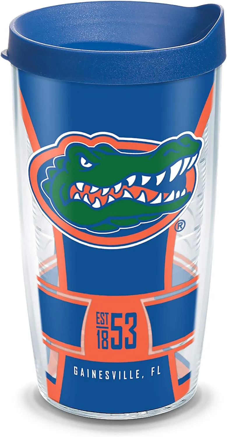 Tervis Made in USA Double Walled University of Florida Gators Insulated Tumbler Cup Keeps Drinks Cold & Hot, 24oz Water Bottle, Spirit