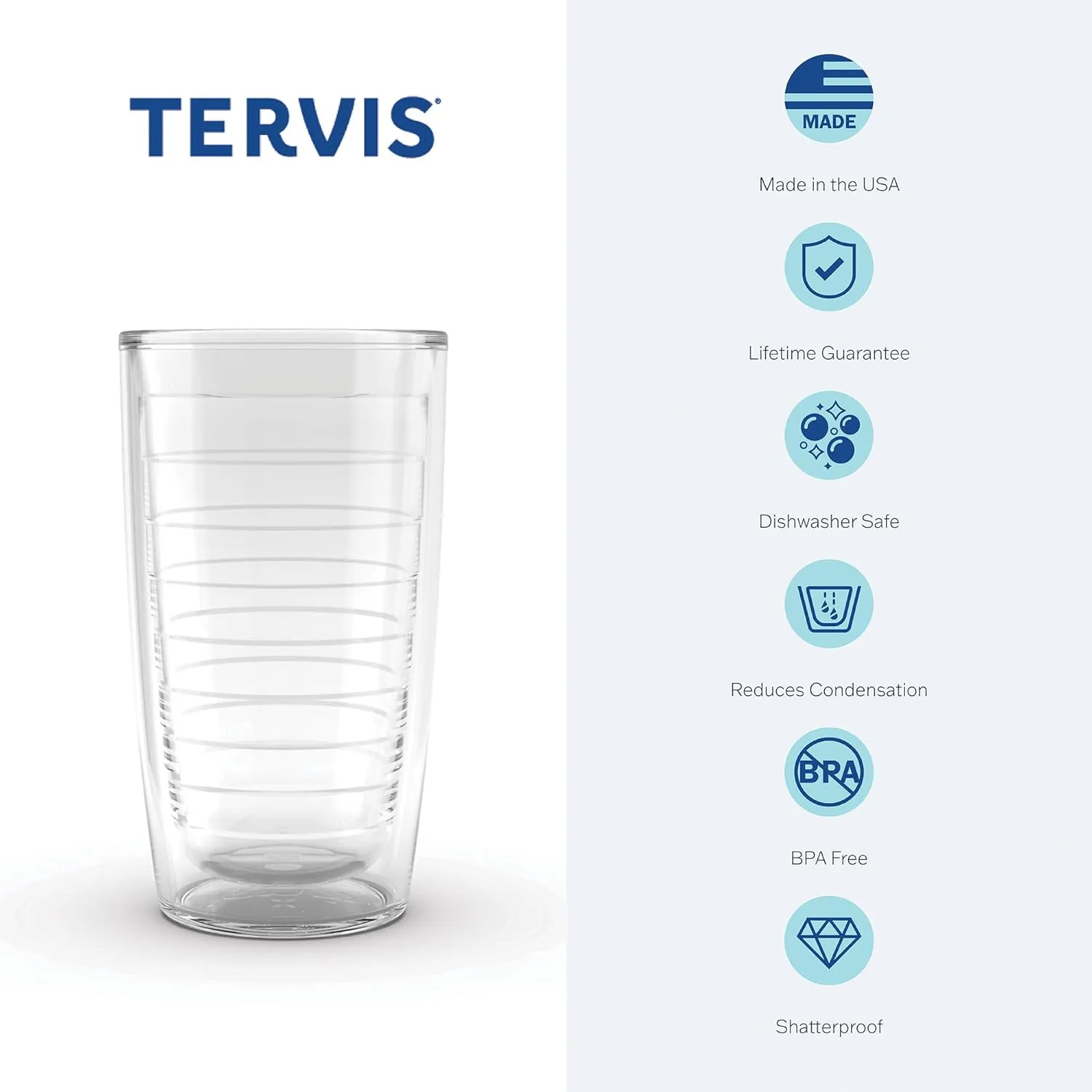 Tervis Made in USA Double Walled University of Florida Gators Insulated Tumbler Cup Keeps Drinks Cold & Hot, 24oz Water Bottle, Spirit