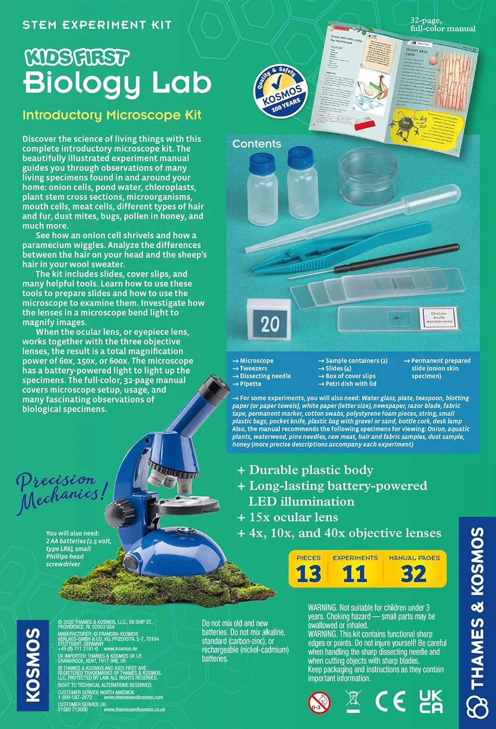 Thames & Kosmos Kids First Biology Lab Introductory Microscope Kit