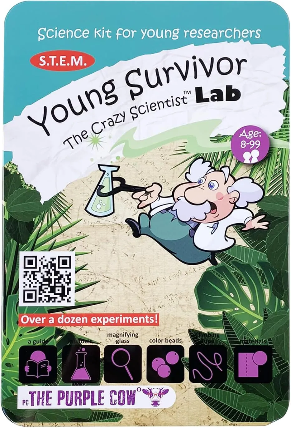 The Famous Crazy Scientist Lab - Young Survivor, Science Kits from The Lab - Survival Skill Box. Kids Science Kits. STEM Educational Games for Kids, Young Survivor Skills, 191