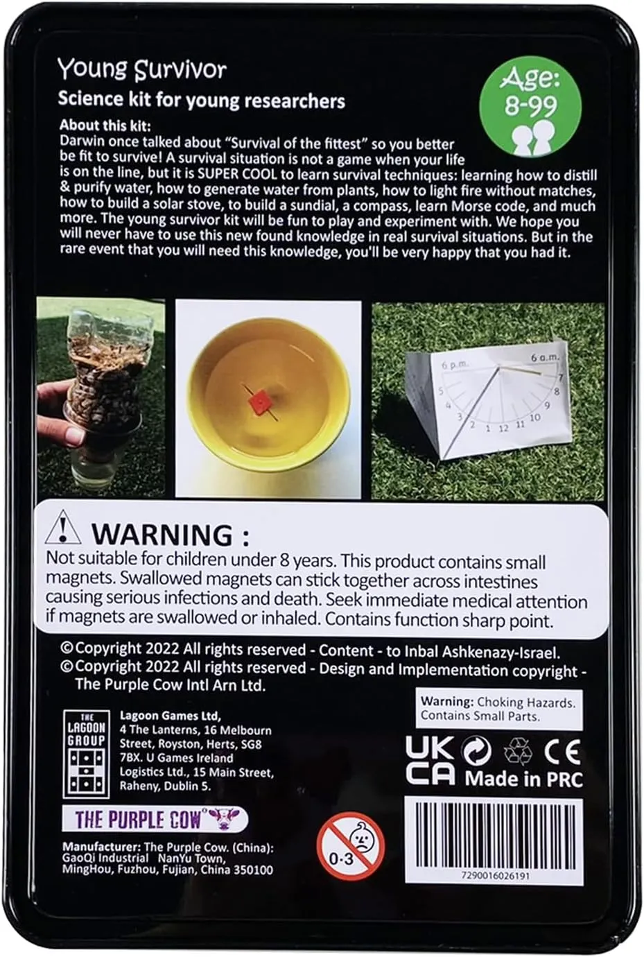The Famous Crazy Scientist Lab - Young Survivor, Science Kits from The Lab - Survival Skill Box. Kids Science Kits. STEM Educational Games for Kids, Young Survivor Skills, 191