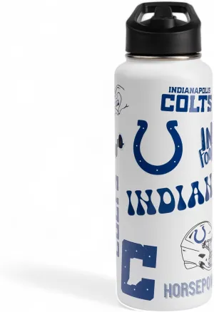 The Memory Company Officially Licensed NFL 34oz Water Bottle - Premium Stainless Steel Double-Wall Insulated, Leakproof Design