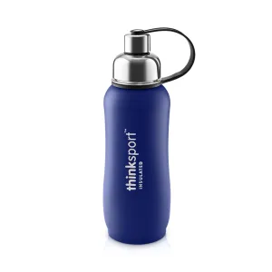 Thinksport Insulated Sports Bottle - 25oz (750ml) - Powder Coated - Blue