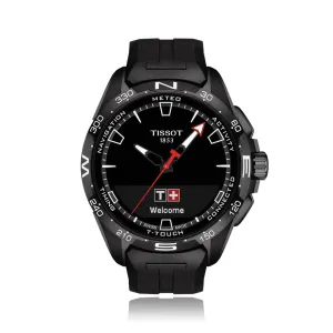 Tissot T-Touch Connect Solar 47.5mm Watch Black Quartz Titanium Finish Pvd Black T121.420.47.051.03