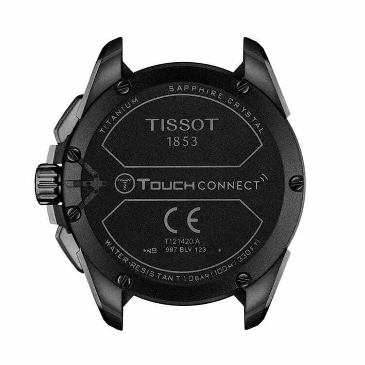 Tissot T-Touch Connect Solar 47.5mm Watch Black Quartz Titanium Finish Pvd Black T121.420.47.051.03