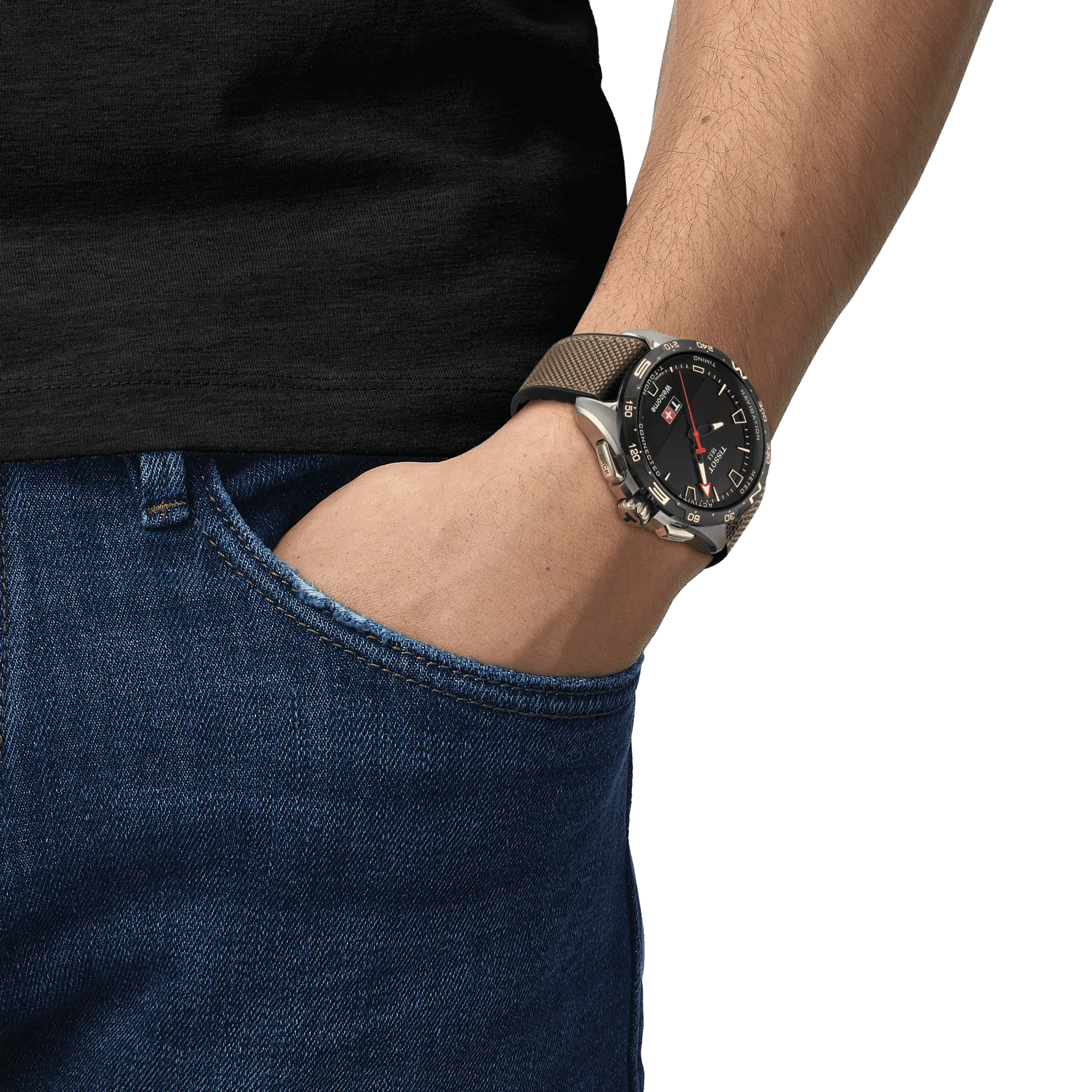 Tissot T-Touch Connect Solar 47.5mm Watch Black Quartz Titanium T121.420.47.051.07