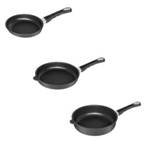 Titanium Elite 6 Piece Skillet Starter Set (3 Cookware & 3 Lids)