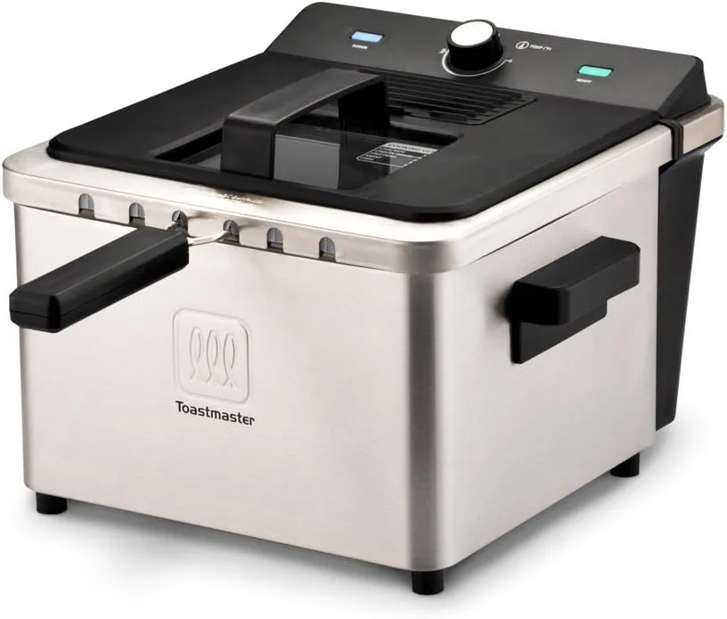 Toastmaster TM-168DF Deep Fryer, 4 Liter, Stainless Steel/Black