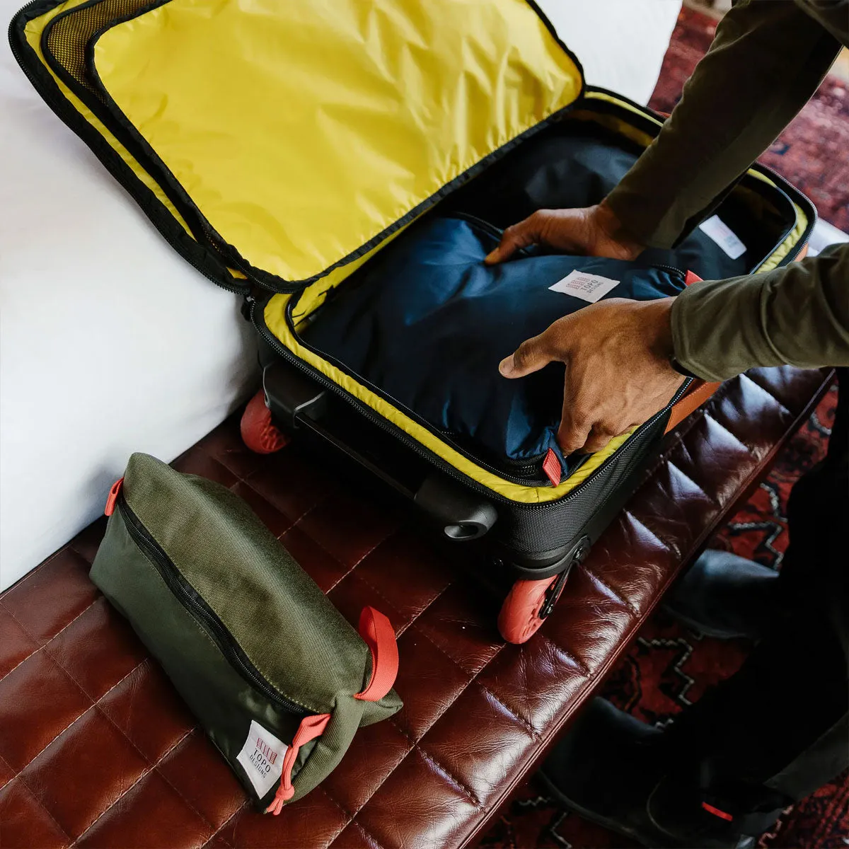 Topo Designs : Dopp Kit : Dark Denim/Burgundy