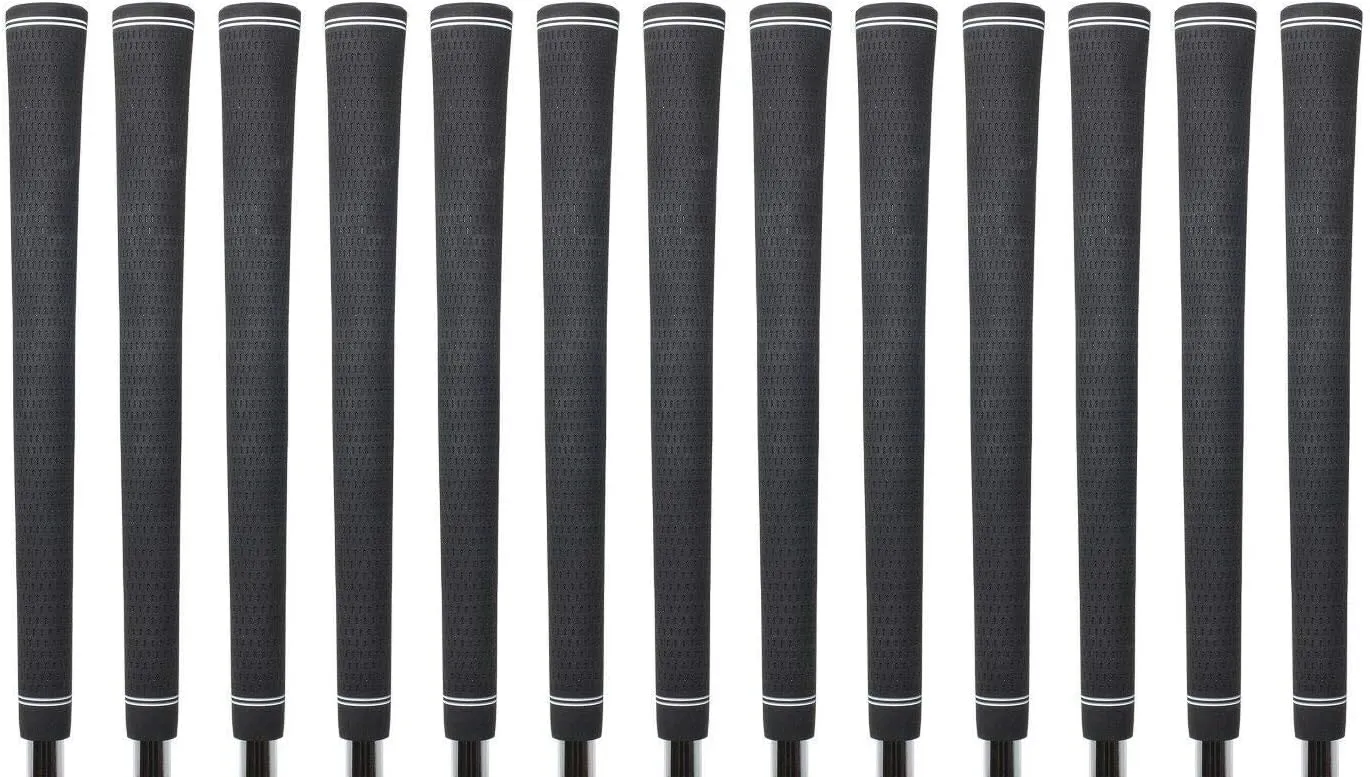 Tour Pro Soft Jumbo Black Golf Grips and Grip Kit   Utility Hook Blade (13 grips, grip tape, clamp, grip removal hook blade, instructions)